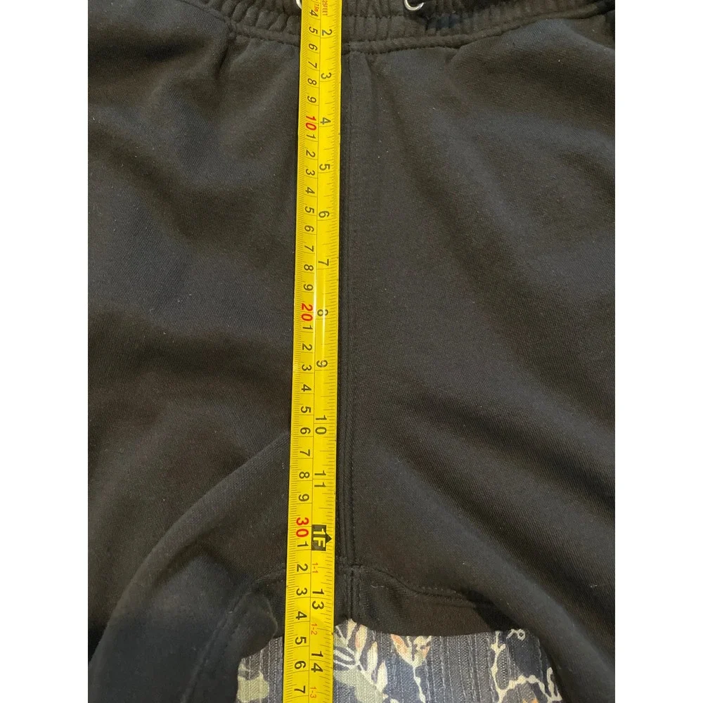 H&M Jogger‎ Sweatpants Mens Medium Black Excellent Relaxed Fit Fleece Drawstring
